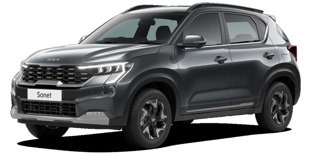 Gravity Grey Color Kia Sonet Car