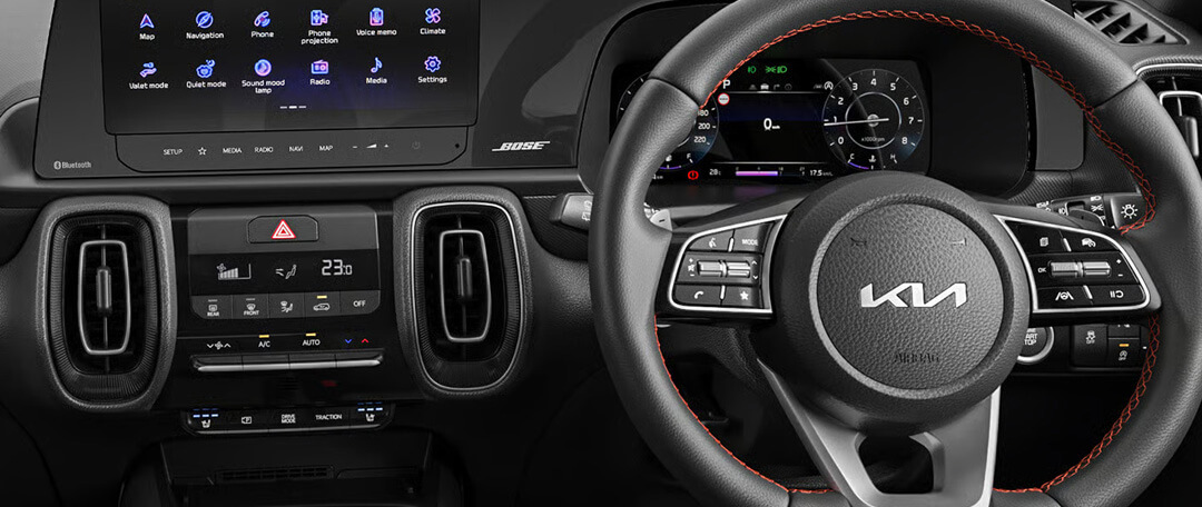 Kia Sonet Front Dashboard